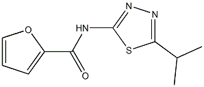 N-(5-isopropyl-1,3,4-thiadiazol-2-yl)-2-furamide Struktur