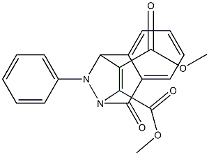 dimethyl 8-oxo-12-phenyl-9,12-diazatricyclo[7.2.1.0~2,7~]dodeca-2,4,6,10-tetraene-10,11-dicarboxylate Struktur