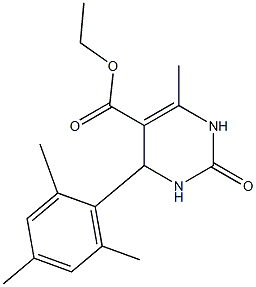 ethyl 4-mesityl-6-methyl-2-oxo-1,2,3,4-tetrahydro-5-pyrimidinecarboxylate Struktur