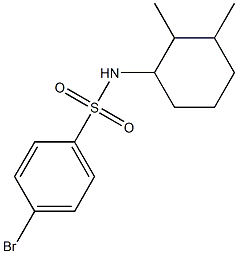 4-bromo-N-(2,3-dimethylcyclohexyl)benzenesulfonamide Struktur