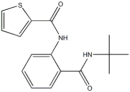 N-{2-[(tert-butylamino)carbonyl]phenyl}-2-thiophenecarboxamide Struktur