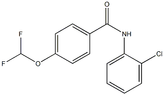 N-(2-chlorophenyl)-4-(difluoromethoxy)benzamide Struktur