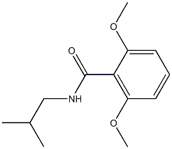 N-isobutyl-2,6-dimethoxybenzamide Struktur