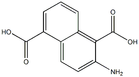 2-Amino-1,5-naphthalenedicarboxylic acid Struktur