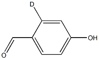 4-Hydroxybenzaldehyde-2-d1 Struktur