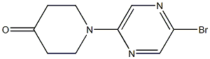 2-Bromo-5(4-piperidinone-1-yl)pyrazine Struktur