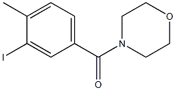 (3-iodo-4-methylphenyl)(4-morpholinyl)methanone Struktur