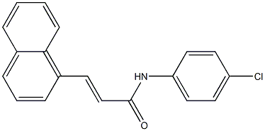 (E)-N-(4-chlorophenyl)-3-(1-naphthyl)-2-propenamide Struktur