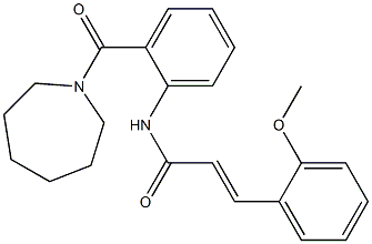 (E)-N-[2-(1-azepanylcarbonyl)phenyl]-3-(2-methoxyphenyl)-2-propenamide Struktur