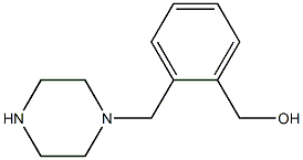 [2-(1-piperazinylmethyl)phenyl]methanol Struktur