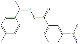 N-[(Z)-1-(4-methylphenyl)ethylidene]-N-[(3-nitrobenzoyl)oxy]amine Struktur