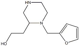 2-[1-(2-furylmethyl)-2-piperazinyl]-1-ethanol Struktur