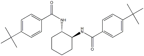 4-(tert-butyl)-N-((1S,2S)-2-{[4-(tert-butyl)benzoyl]amino}cyclohexyl)benzamide Struktur