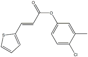 4-chloro-3-methylphenyl (E)-3-(2-thienyl)-2-propenoate Struktur