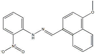 4-methoxy-1-naphthaldehyde N-(2-nitrophenyl)hydrazone Struktur