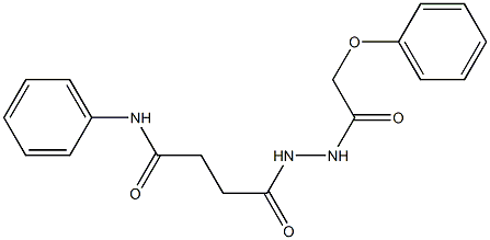 4-oxo-4-[2-(2-phenoxyacetyl)hydrazino]-N-phenylbutanamide Struktur