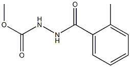 methyl 2-(2-methylbenzoyl)-1-hydrazinecarboxylate Struktur