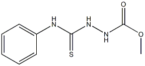 methyl 2-(anilinocarbothioyl)-1-hydrazinecarboxylate Struktur