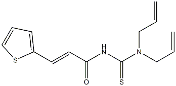 N,N-diallyl-N'-[(E)-3-(2-thienyl)-2-propenoyl]thiourea Struktur