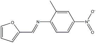 N-[(E)-2-furylmethylidene]-N-(2-methyl-4-nitrophenyl)amine Struktur