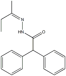 N'-[(Z)-1-methylpropylidene]-2,2-diphenylacetohydrazide Struktur