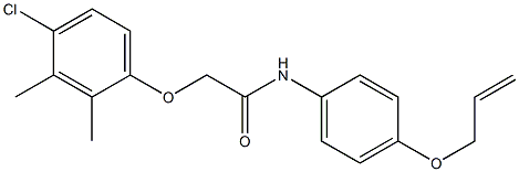 N-[4-(allyloxy)phenyl]-2-(4-chloro-2,3-dimethylphenoxy)acetamide Struktur