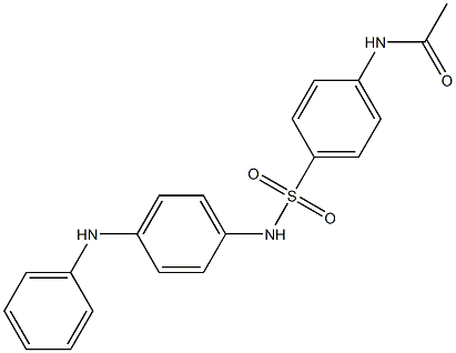 N-{4-[(4-anilinoanilino)sulfonyl]phenyl}acetamide Struktur