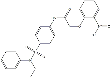 N-{4-[(ethylanilino)sulfonyl]phenyl}-2-(2-nitrophenoxy)acetamide Struktur