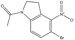 1-(5-Bromo-4-nitroindoline)ethanone ,97% Struktur