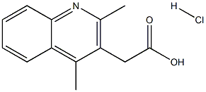 (2,4-Dimethylquinolin-3-yl)acetic acid hydrochloride ,97% Struktur