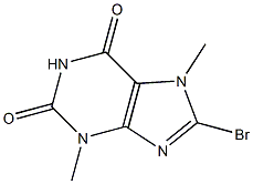 8-Bromo-3,7-dimethyl-3,7-dihydro-1H-purine-2,6-dione ,97% Struktur