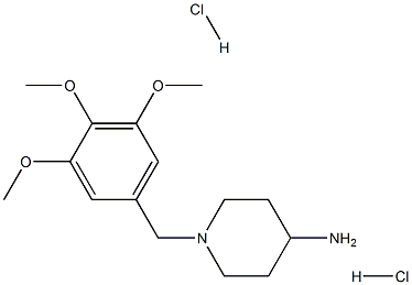 1-(3,4,5-trimethoxybenzyl)piperidin-4-amine dihydrochloride Struktur