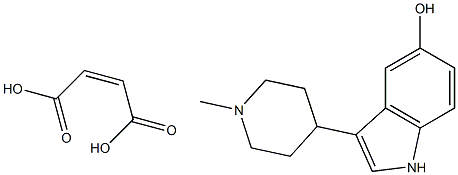 5-Hydroxy-3-(1-methylpiperidin-4-yl)-1H-indole maleate Struktur