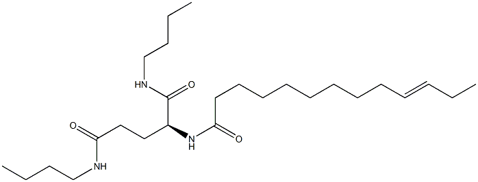 N2-(10-Tridecenoyl)-N1,N5-dibutylglutaminamide Struktur