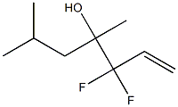 3,3-Difluoro-4,6-dimethyl-1-hepten-4-ol Struktur