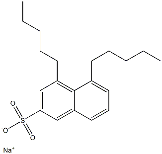 4,5-Dipentyl-2-naphthalenesulfonic acid sodium salt Struktur