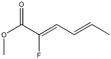 (2Z,4E)-2-Fluoro-2,4-hexadienoic acid methyl ester Struktur