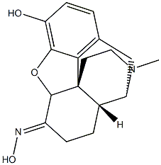 17-Methyl-3-hydroxy-4,5-epoxymorphinan-6-one oxime Struktur