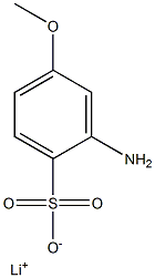 2-Amino-4-methoxybenzenesulfonic acid lithium salt Struktur