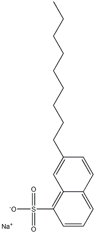 7-Nonyl-1-naphthalenesulfonic acid sodium salt Struktur