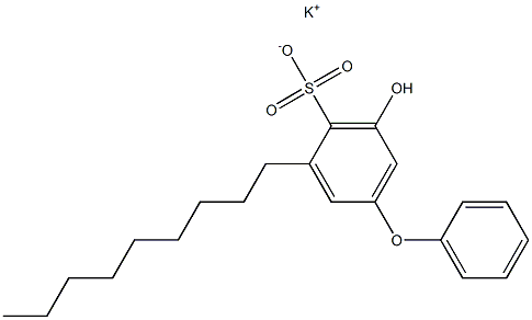 5-Hydroxy-3-nonyl[oxybisbenzene]-4-sulfonic acid potassium salt Struktur