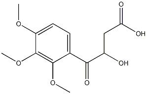 3-(2,3,4-Trimethoxybenzoyl)-3-hydroxypropionic acid Struktur