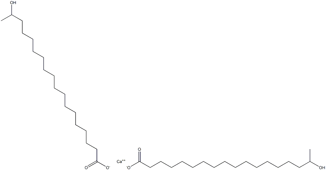 Bis(17-hydroxystearic acid)calcium salt Struktur