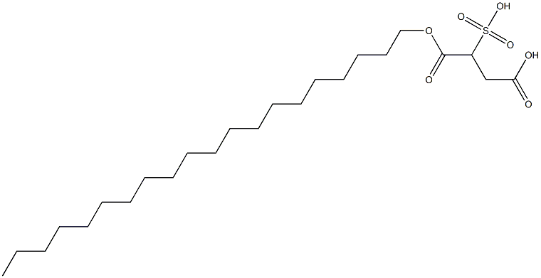 2-(Hydroxysulfonyl)butanedioic acid hydrogen 1-icosyl ester Struktur