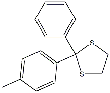 2-Phenyl-2-(4-methylphenyl)-1,3-dithiolane Struktur