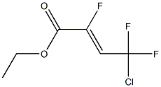 (Z)-4-Chloro-2,4,4-trifluoro-2-butenoic acid ethyl ester Struktur