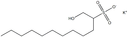 1-Hydroxydodecane-2-sulfonic acid potassium salt Struktur