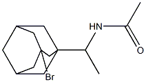 N-[1-(3-Bromoadamantan-1-yl)ethyl]acetamide Struktur