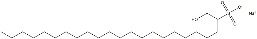 1-Hydroxytricosane-2-sulfonic acid sodium salt Struktur