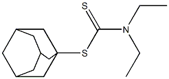 Diethyldithiocarbamic acid adamantan-1-yl ester Struktur